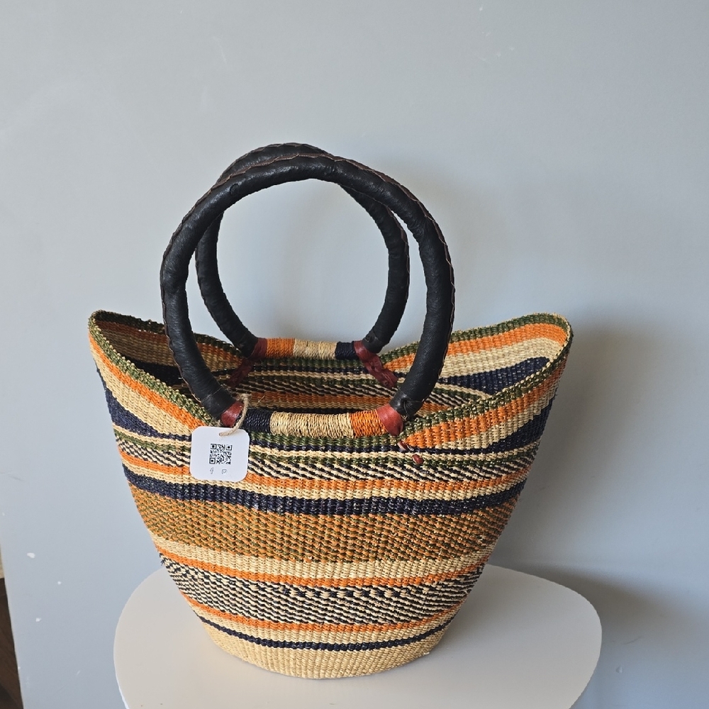 Orange And Crean U Shoppwr Basket